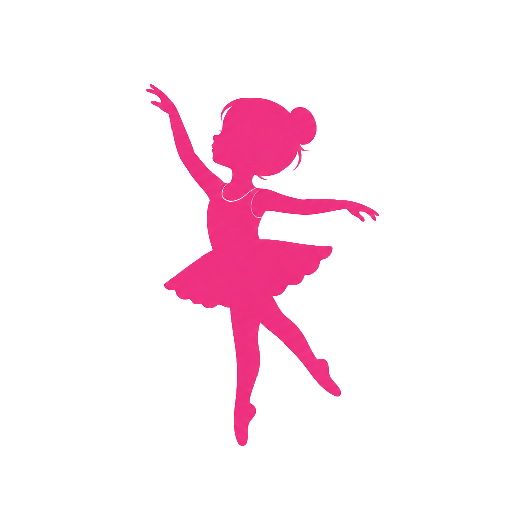 Preschool dancer silhouette