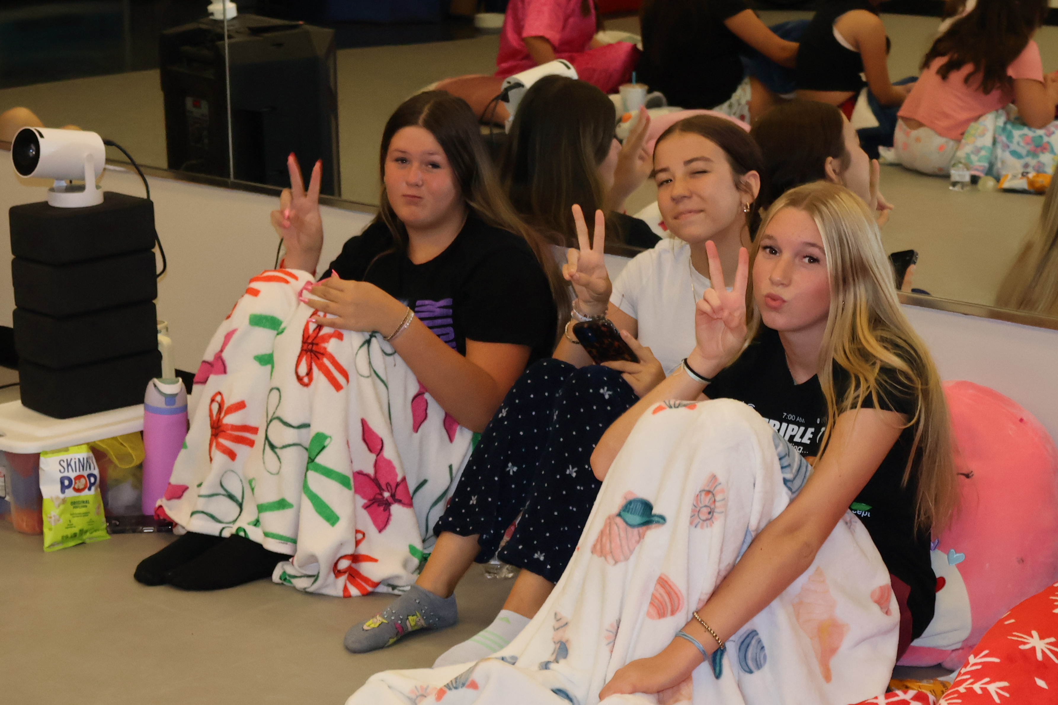 Dancers together at the studio
